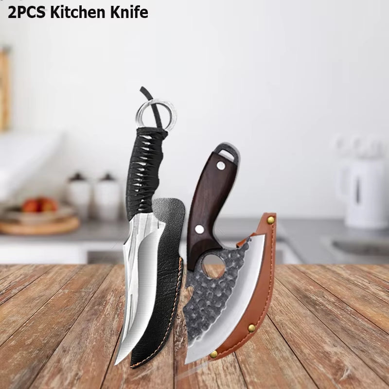 WXCOO brand multipurpose handmade knife set for professional chefs