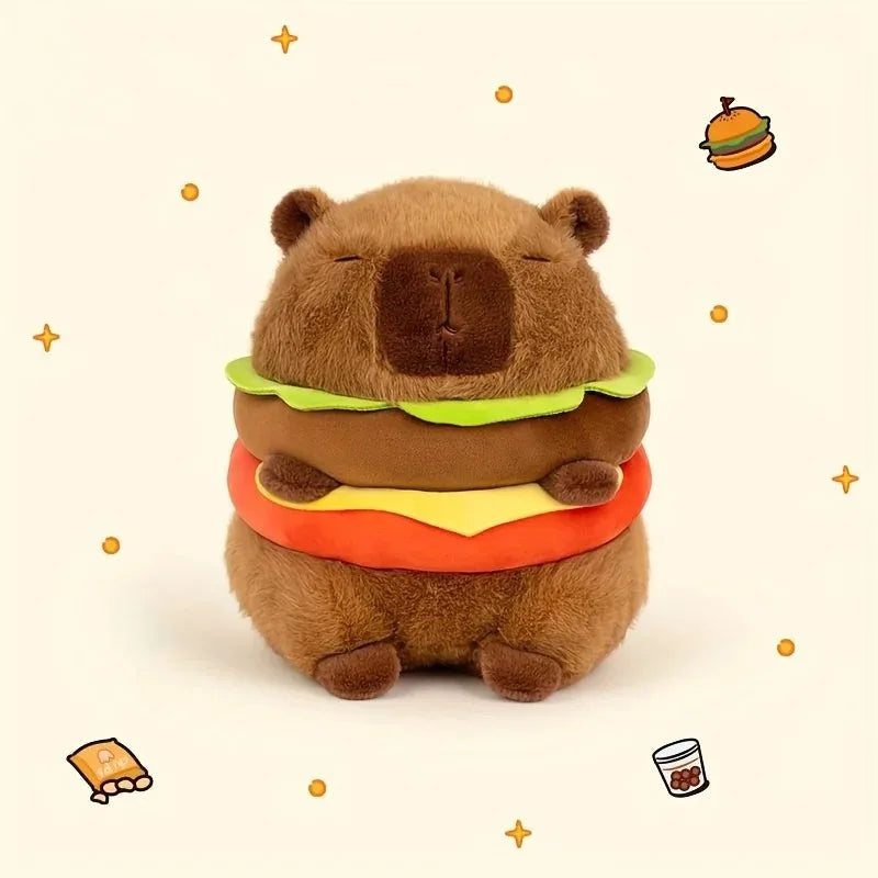 23cm soft, fluffy, and kawaii capybara plush, perfect for giving as a gift for Christmas, Thanksgiving, and Children's Day.