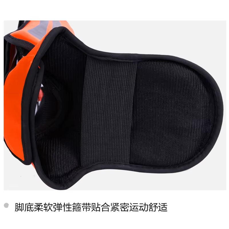 High-Quality PU Leather Boxing Shin Guards with Ankle Protection for MMA and Muay Thai Training - Lightweight Kicking Shin Pads