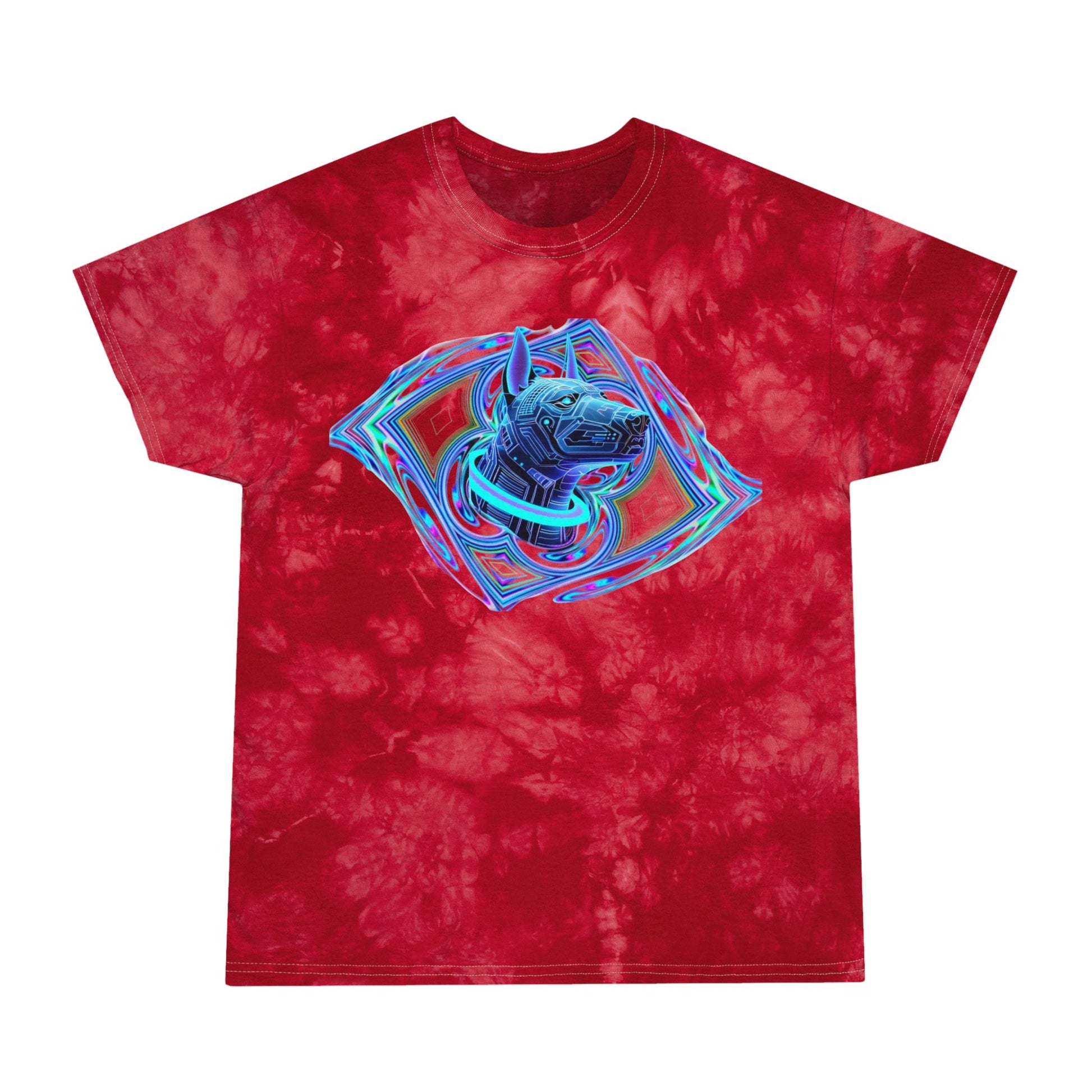 Crystal Tie-Dye Tee, Vibrant Shirt, Unisex Casual Wear, Summer Fashion, Festival Outfit, Gift for Friends, Colorful Top