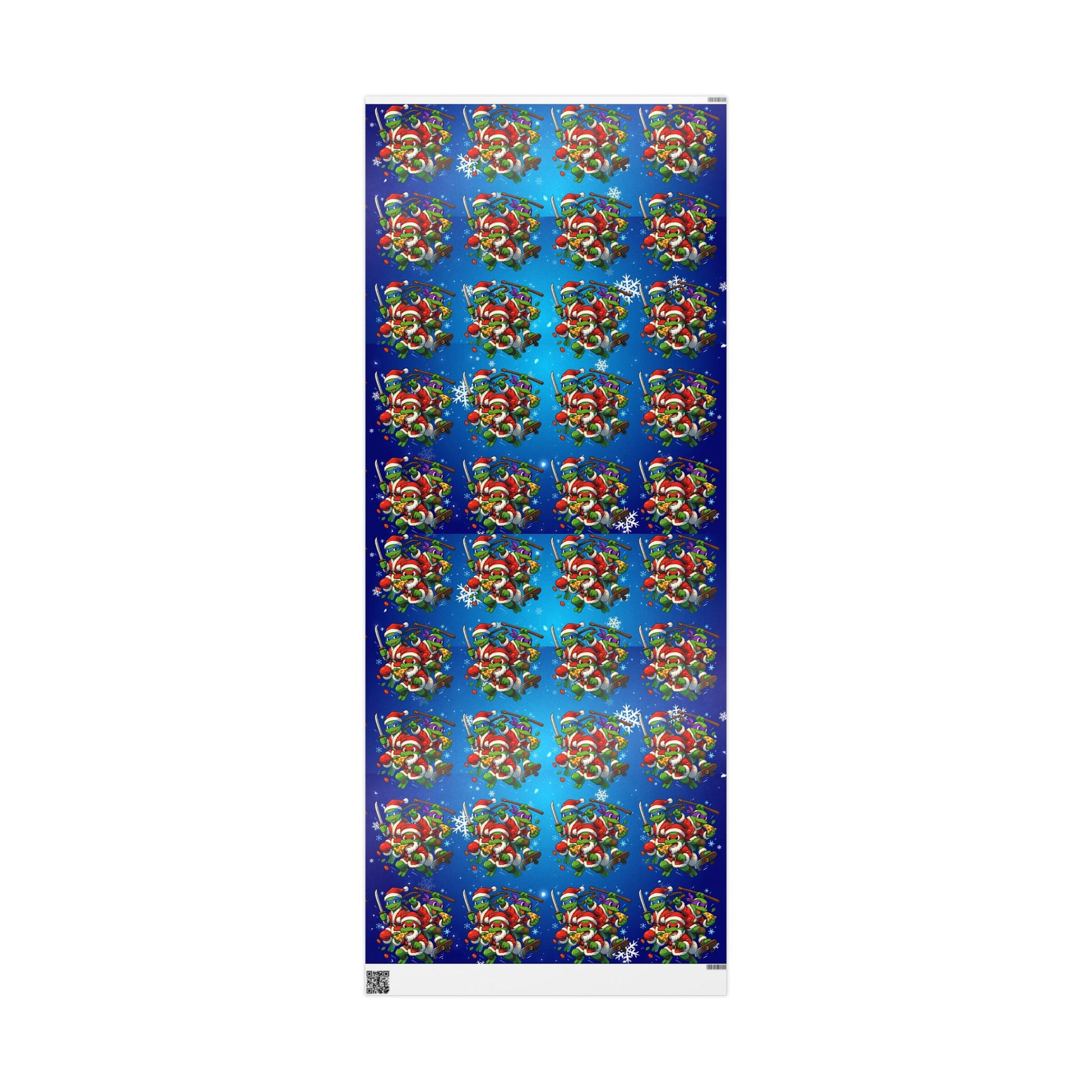 Christmas Frog Wrapping Paper – Festive Holiday Gift Wrap with Snowflakes