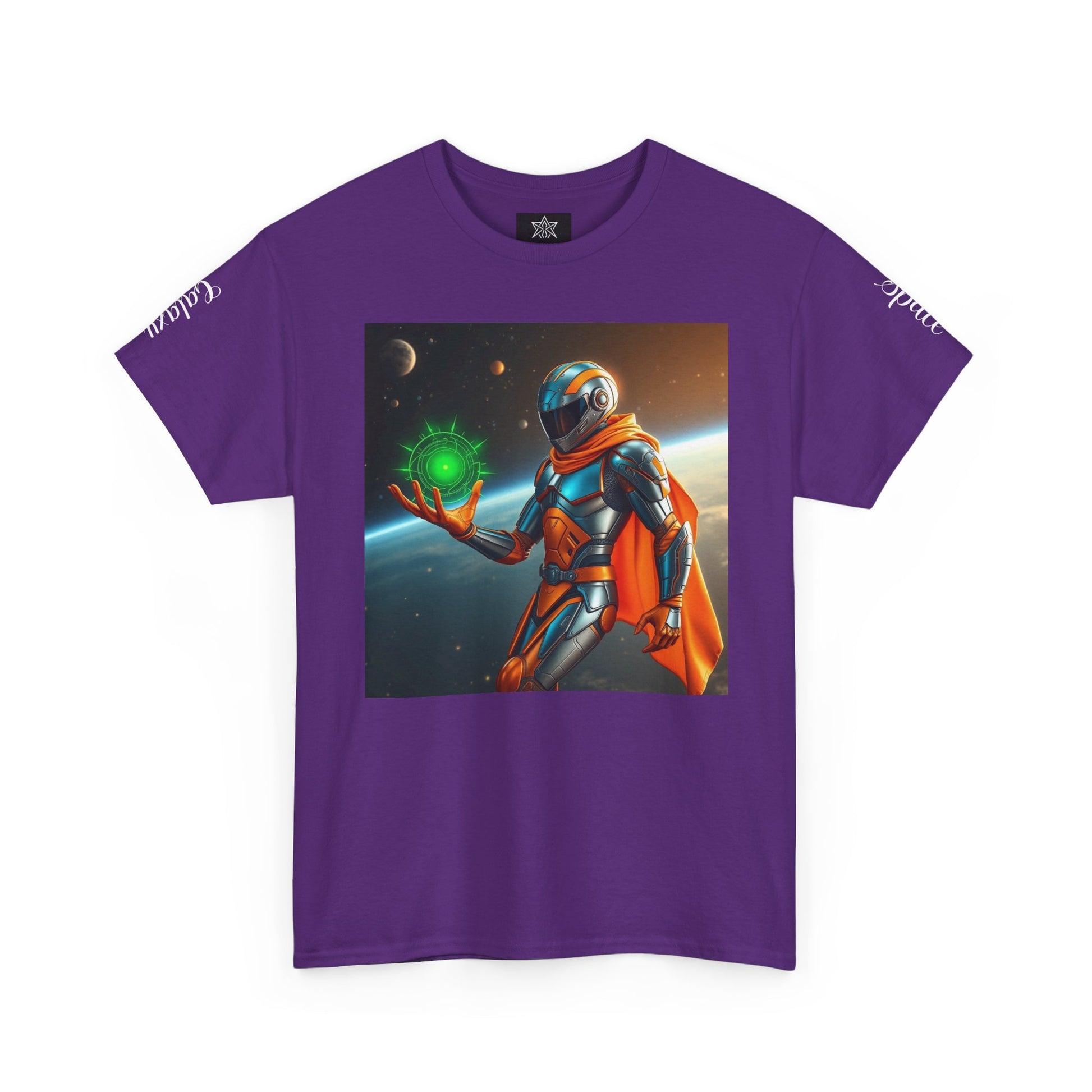 Galactic Hero Unisex Heavy Cotton Tee | Sci-Fi Shirt, Space-Themed Apparel, Unique Gift, Retro Style, Cosplay Fashion