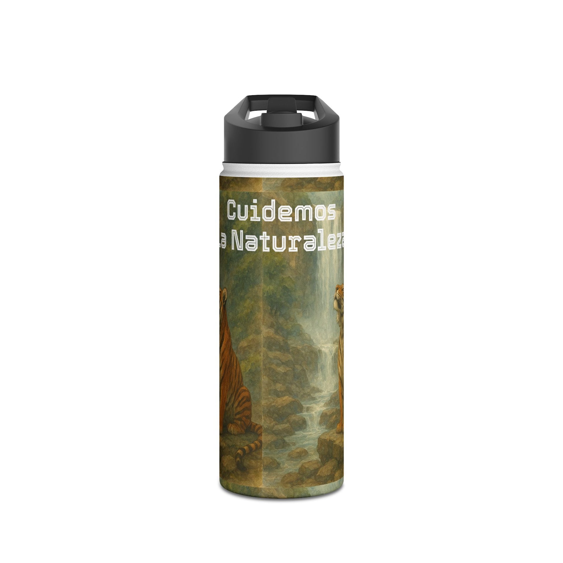 Eco-friendly water bottle, Korean stainless steel design inspired by nature: eco-friendly hiking gear, eco-friendly gift, travel companion, outdoor hydration
