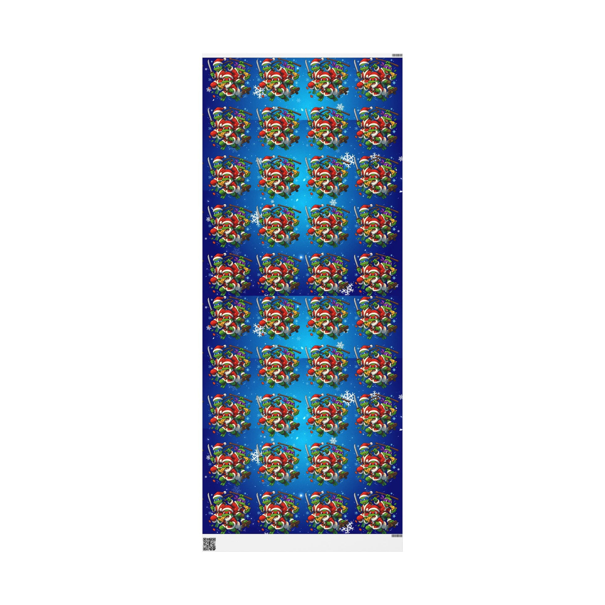 Christmas Frog Wrapping Paper – Festive Holiday Gift Wrap with Snowflakes