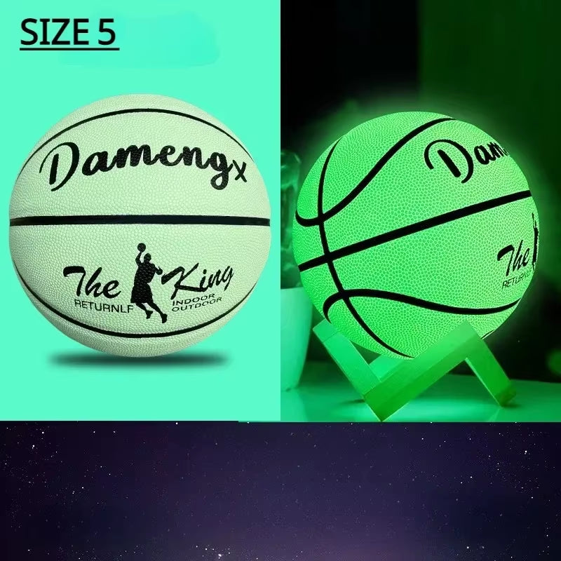 Luminescent Basketball, 7 inch size for children and adults