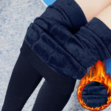 Cozy Fleece-Lined Women’S Tights High Waist Stretchy Warm Leggings for Winter Thick Warm Thermal Underwear Tights Pants