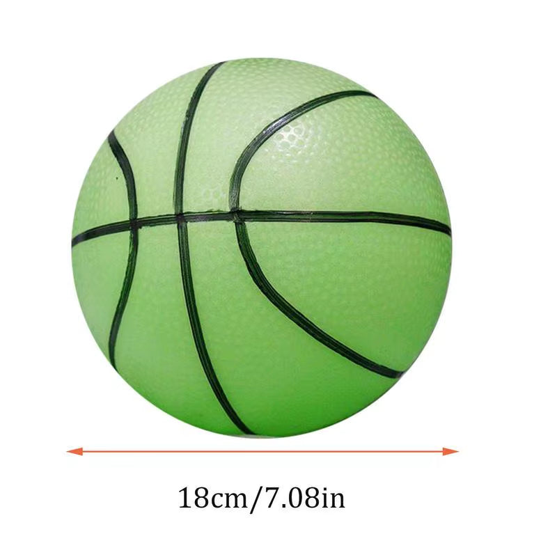 Basketball, luminescent with night light, made of wear-resistant PVC, luminous with night light