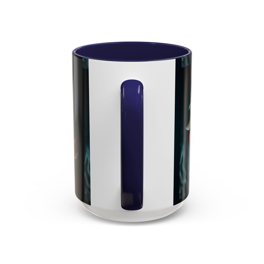 Koi Fish Accent Coffee Mug, Artistic Drinkware, Tea Lover Gift, Unique Home Decor, Birthday Present, Zen Coffee Cup