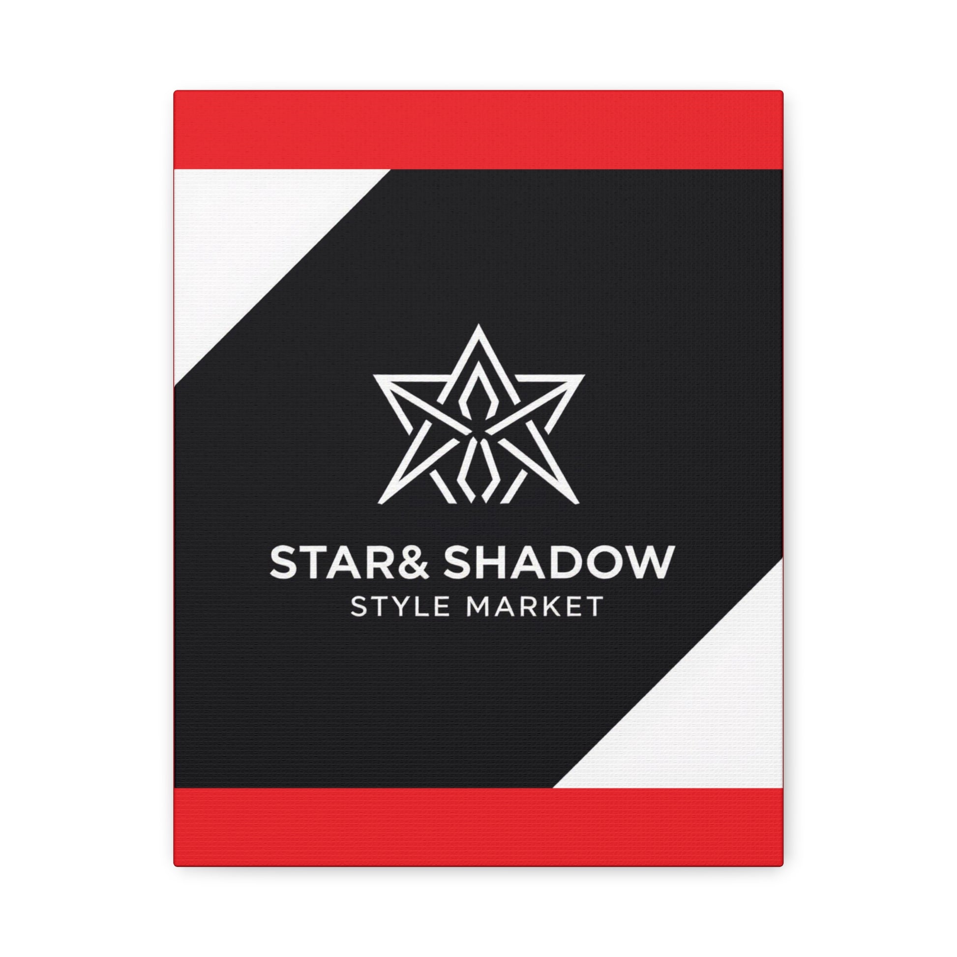 Stretched Canvas Art Print, Modern Wall Decor, Geometric Star Design, Home Aesthetic, Unique Gift Idea