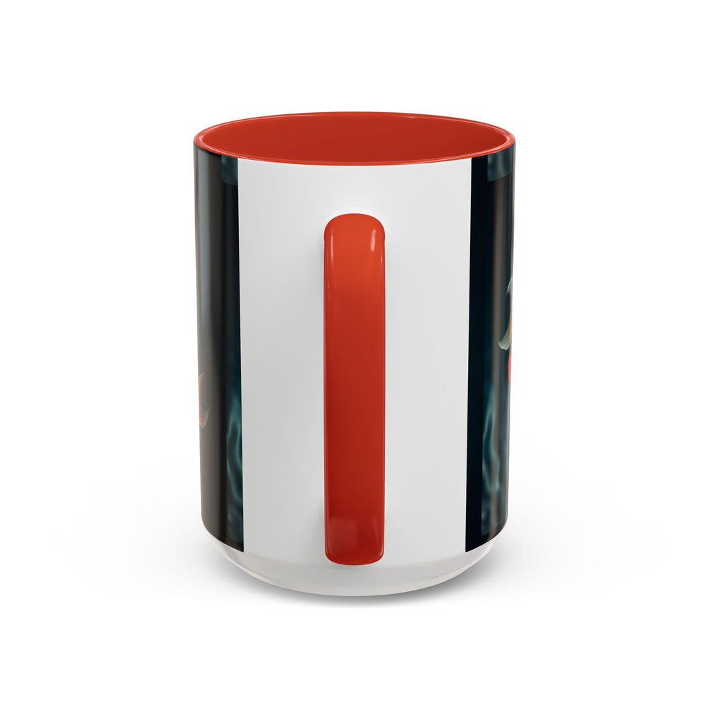 Koi Fish Accent Coffee Mug, Artistic Drinkware, Tea Lover Gift, Unique Home Decor, Birthday Present, Zen Coffee Cup