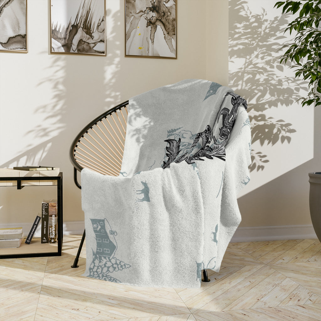 Dragon Print Velveteen Microfiber Blanket - Cozy Throw for Home Decor, Gift for Dragon Lovers, Soft Blanket for All Seasons, Perfect [...]