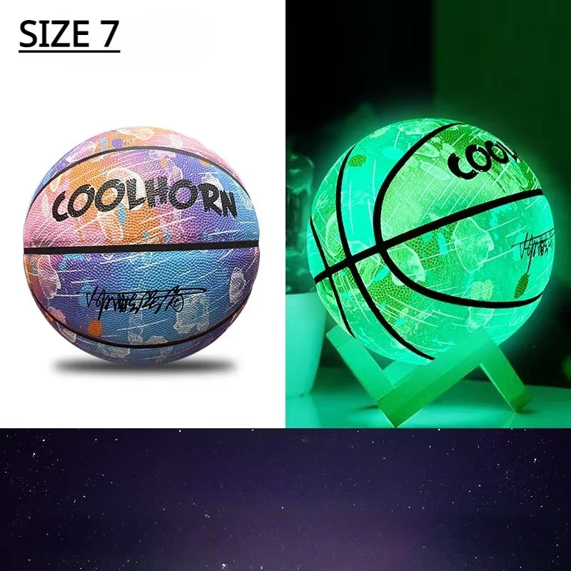 Luminescent Basketball, 7 inch size for children and adults