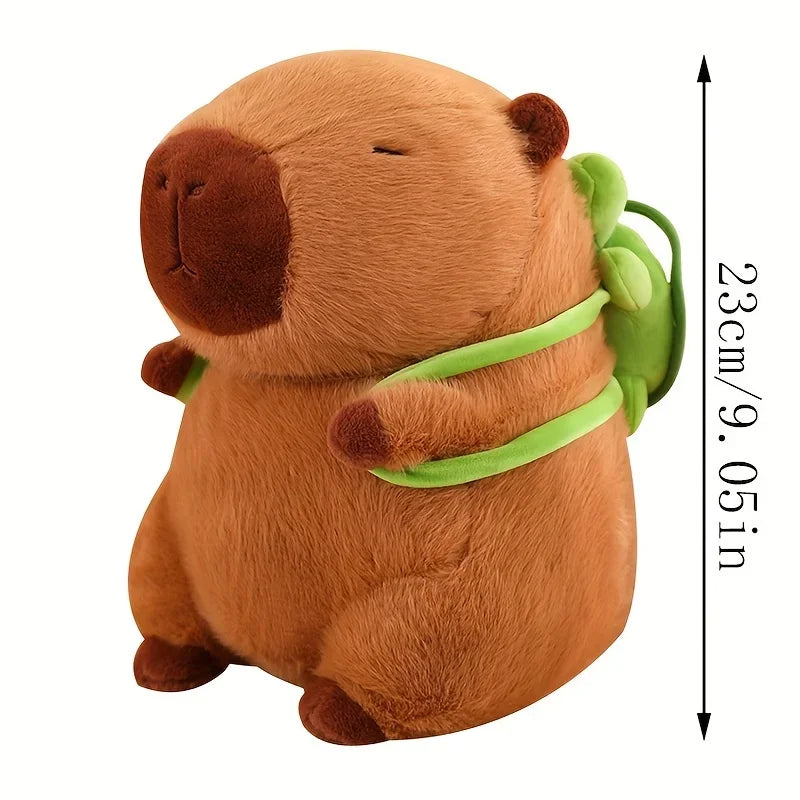 23cm soft, fluffy, and kawaii capybara plush, perfect for giving as a gift for Christmas, Thanksgiving, and Children's Day.