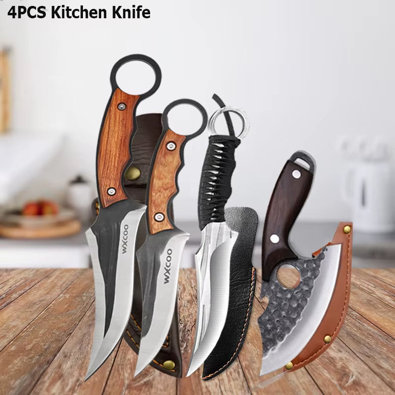WXCOO brand multipurpose handmade knife set for professional chefs