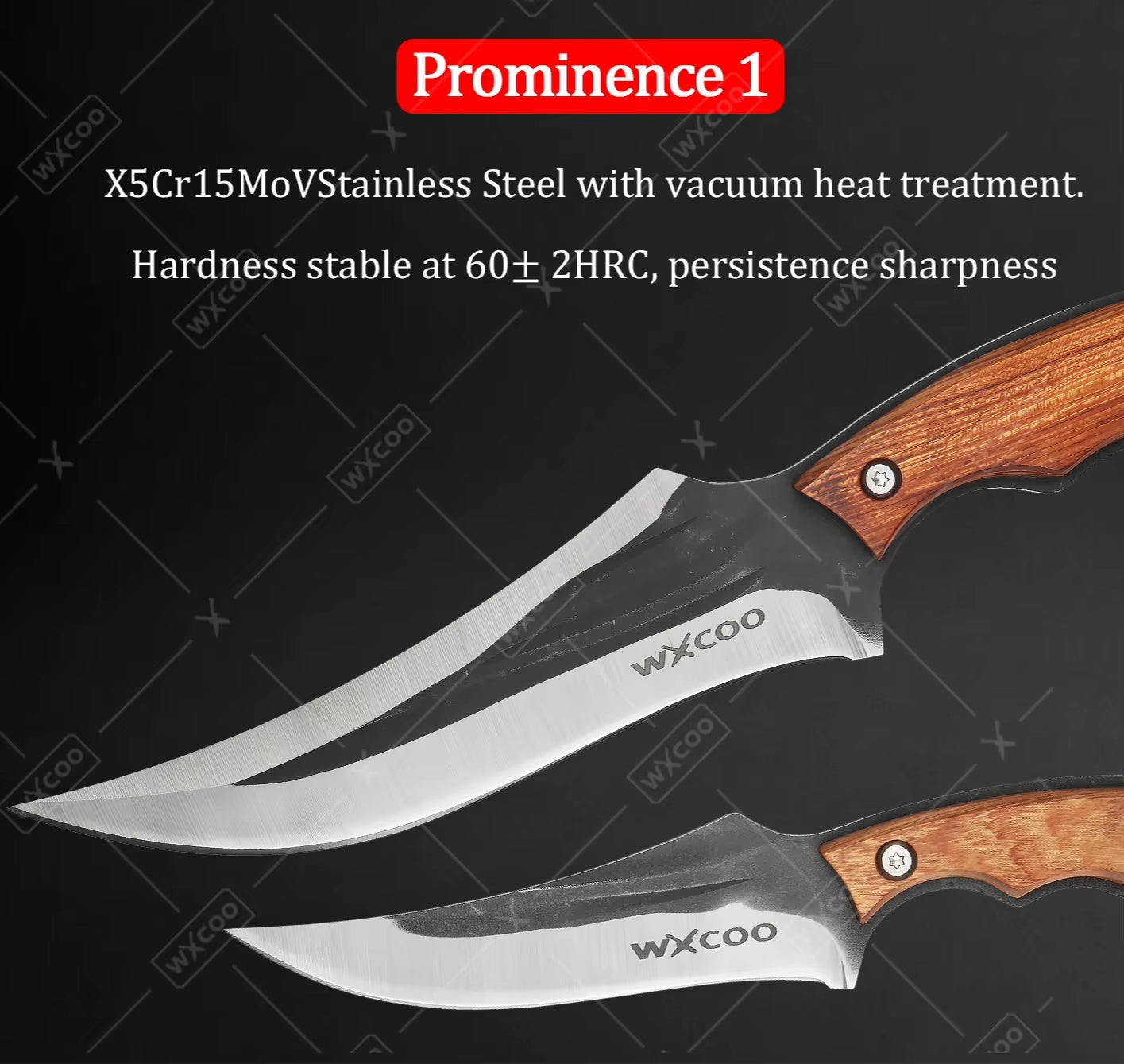 WXCOO brand multipurpose handmade knife set for professional chefs