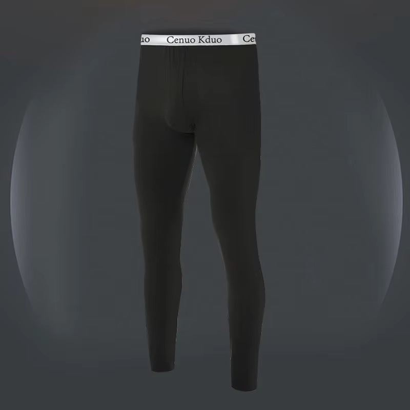 2025 New Men'S Tight Sports Pants Slim Pants Autumn and Winter Thermal Pants Plush High Stretch Quick Drying Compression Pants