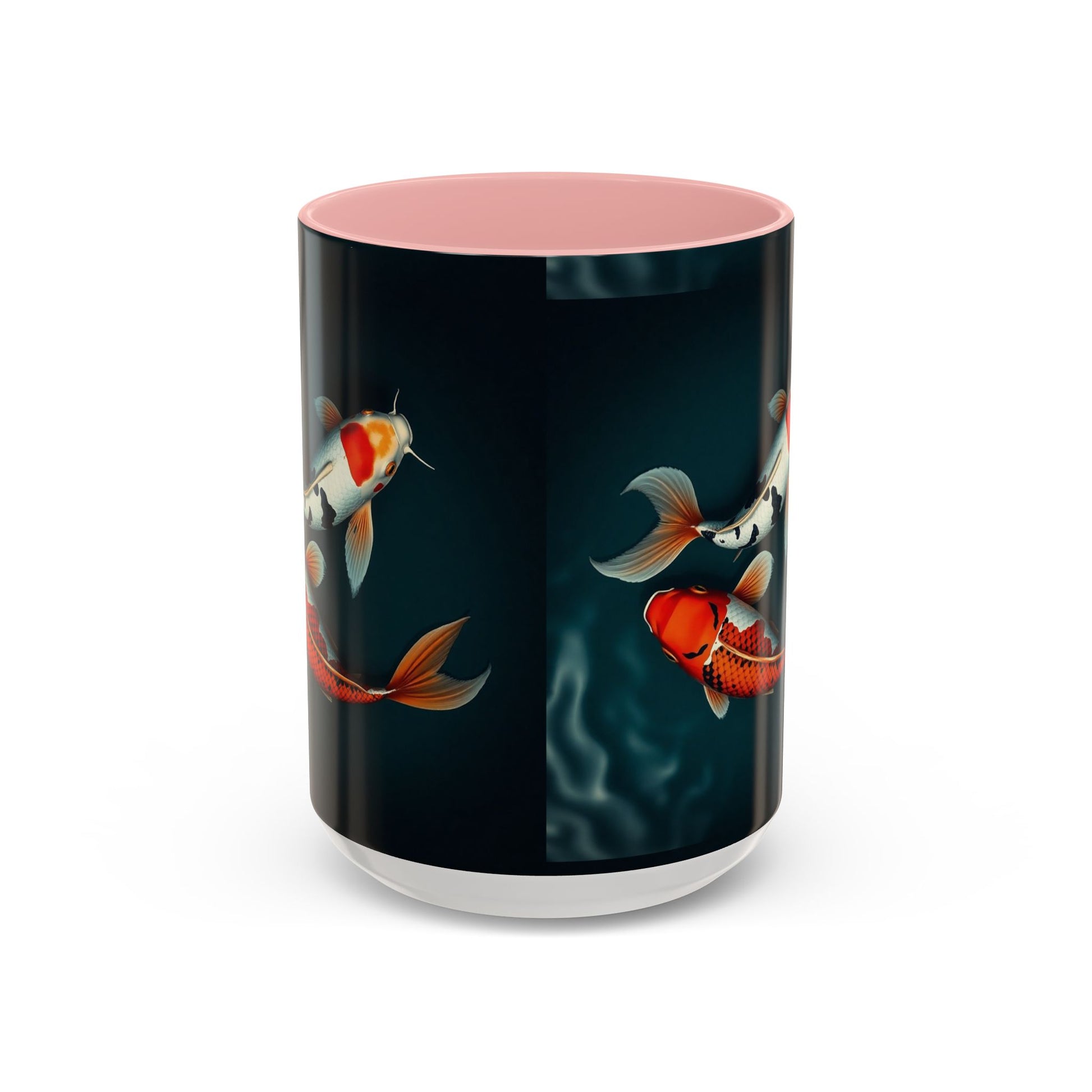 Koi Fish Accent Coffee Mug, Artistic Drinkware, Tea Lover Gift, Unique Home Decor, Birthday Present, Zen Coffee Cup
