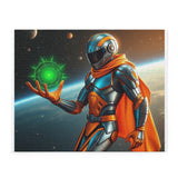 Cosmic Guardian Space Puzzle — Sci‑Fi Astronaut with Green Energy Orb (120/252/500 Piece)