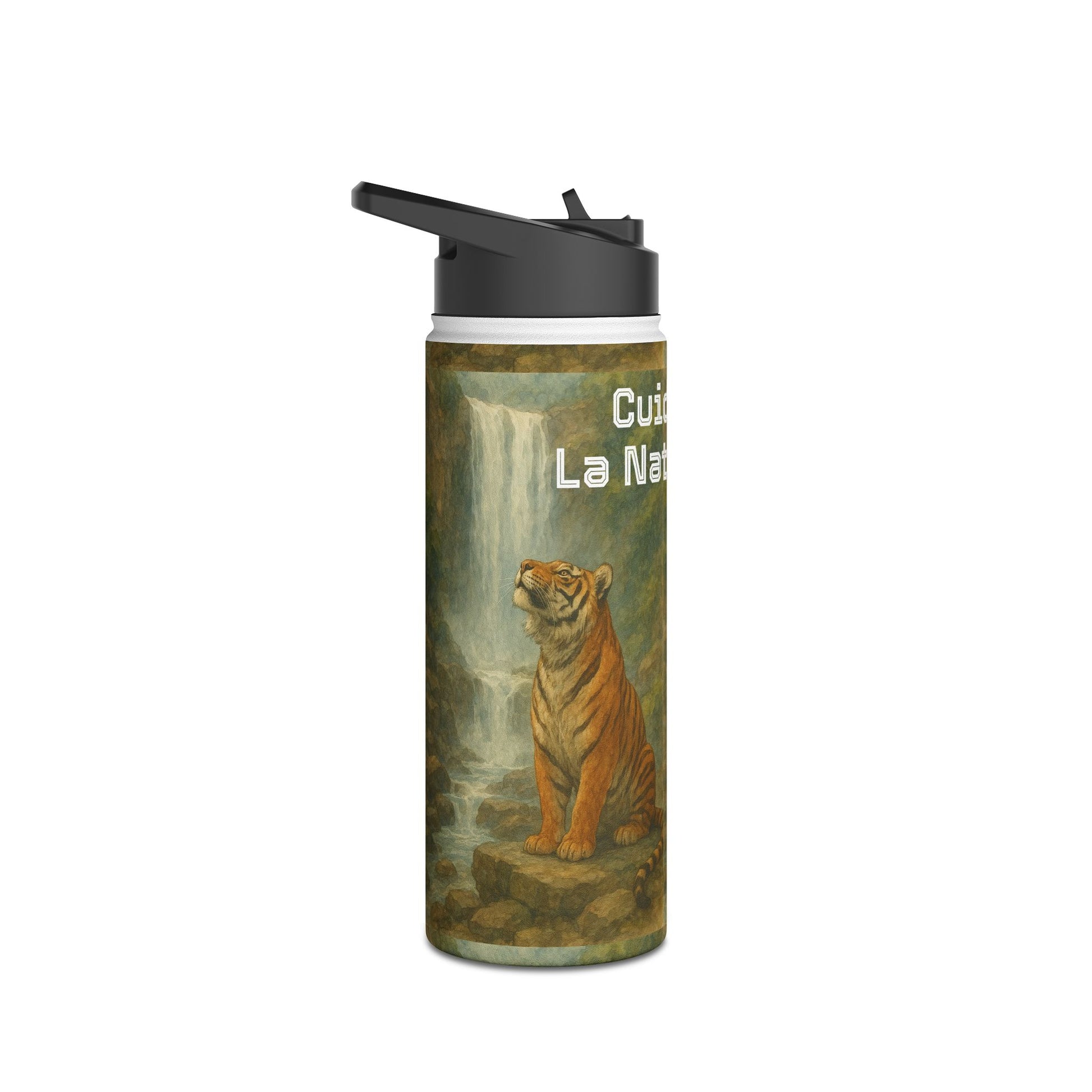 Eco-friendly water bottle, Korean stainless steel design inspired by nature: eco-friendly hiking gear, eco-friendly gift, travel companion, outdoor hydration