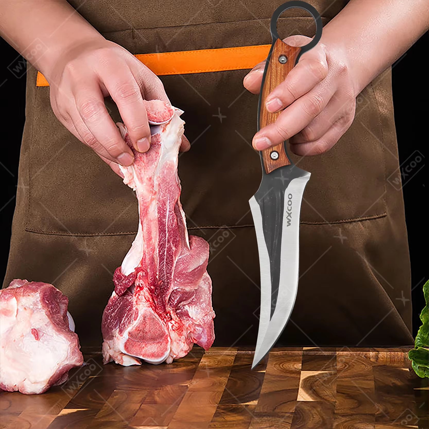 WXCOO brand multipurpose handmade knife set for professional chefs