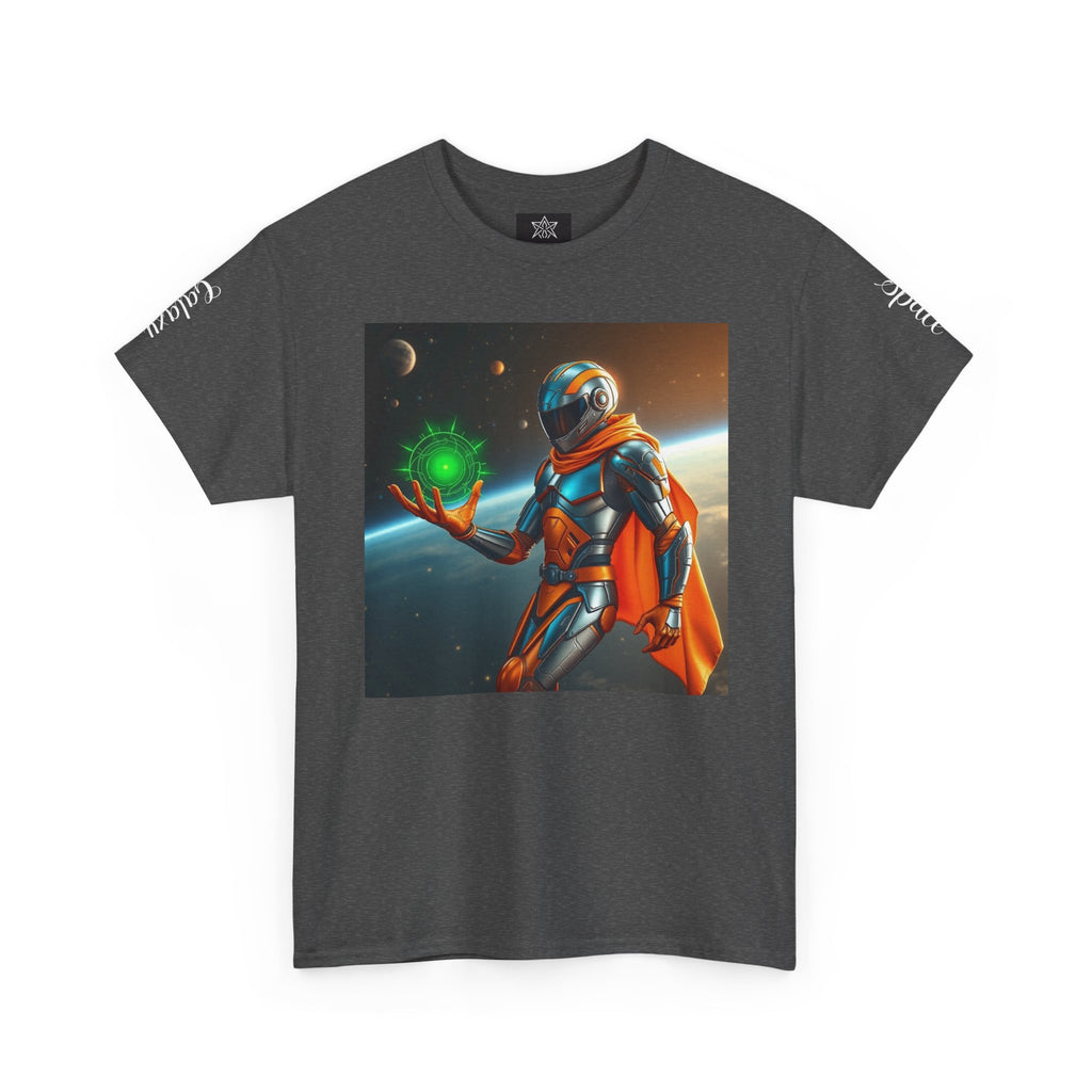 Galactic Hero Unisex Heavy Cotton Tee | Sci-Fi Shirt, Space-Themed Apparel, Unique Gift, Retro Style, Cosplay Fashion