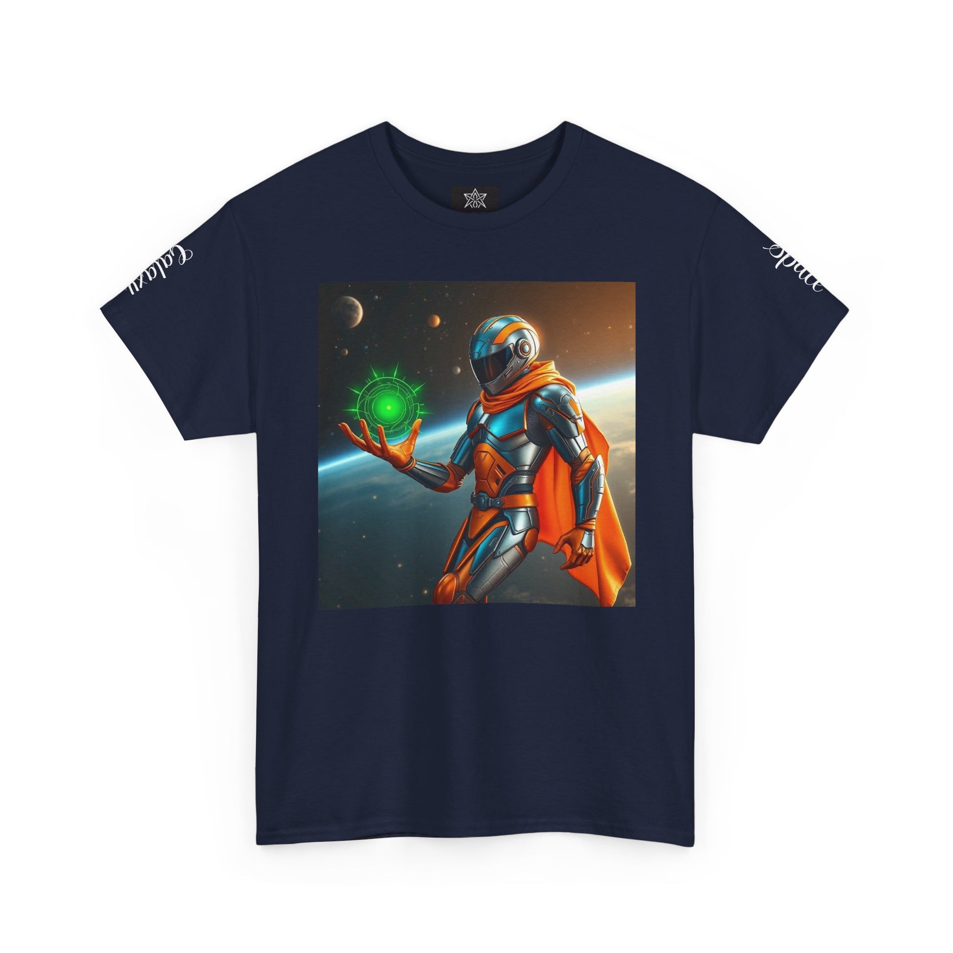 Galactic Hero Unisex Heavy Cotton Tee | Sci-Fi Shirt, Space-Themed Apparel, Unique Gift, Retro Style, Cosplay Fashion