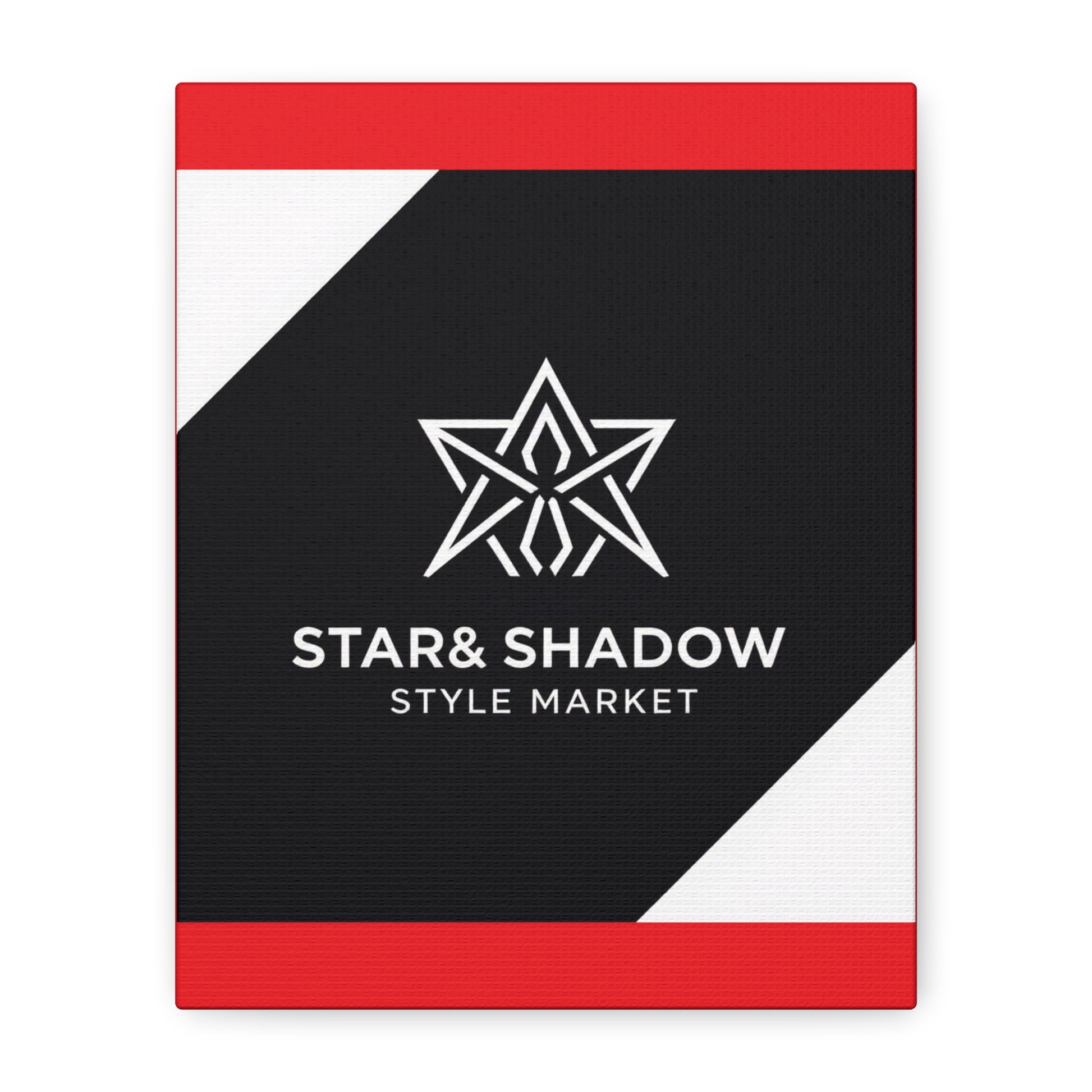 Stretched Canvas Art Print, Modern Wall Decor, Geometric Star Design, Home Aesthetic, Unique Gift Idea