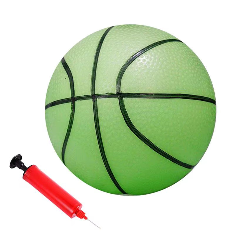 Basketball, luminescent with night light, made of wear-resistant PVC, luminous with night light