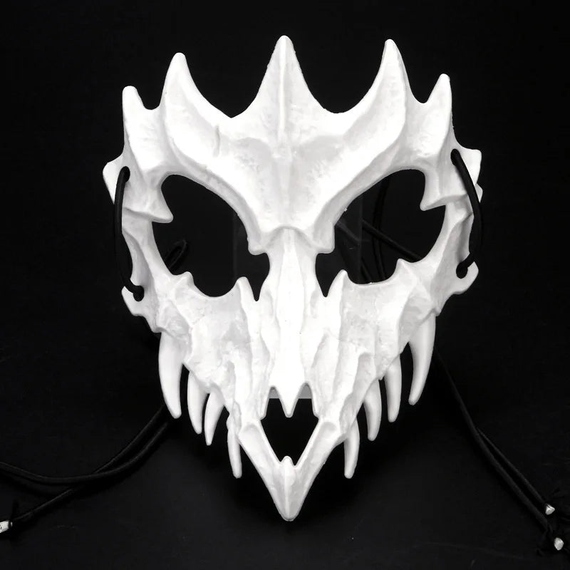 Mystical mask, half-face mask, because the dragon god, the fierce tiger, the night, the fork, the tengu man, Kiuby skull fangs, wolf mask, performance skull masks