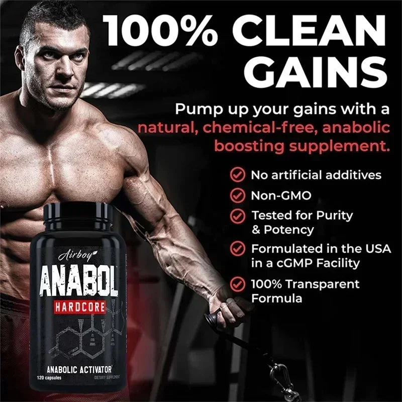 Anabol Hardcore Supplement - Repair Muscle, Muscle Growth, Energy Support, Metabolism.