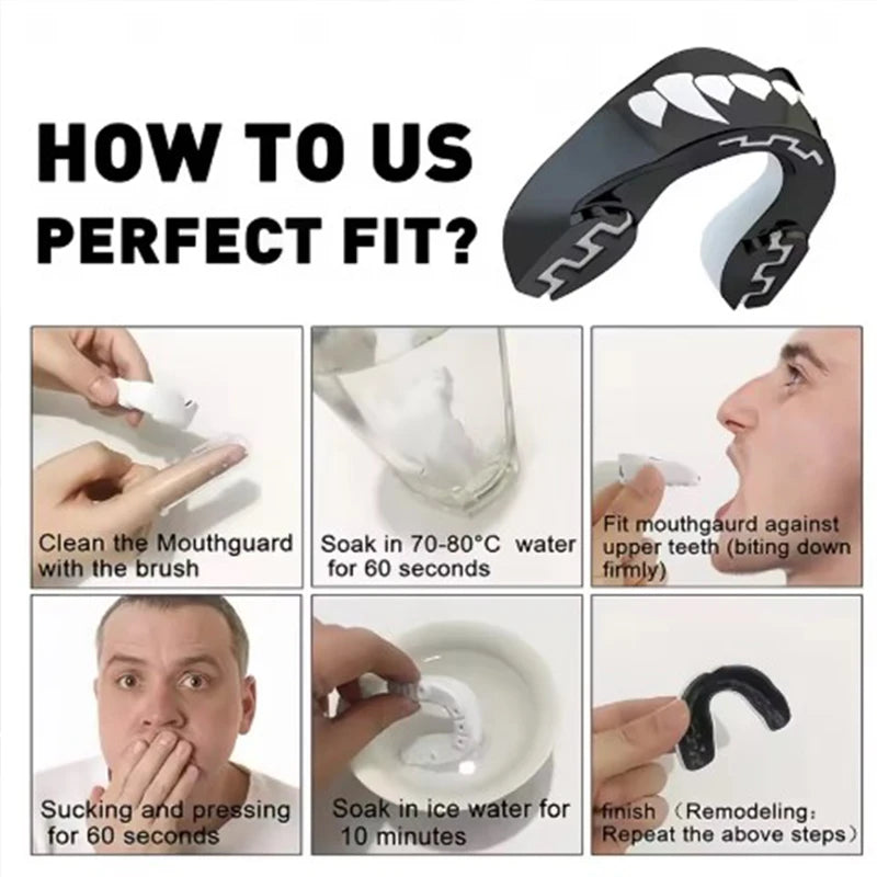 Protector bucal deportivo para adultos y niños; boxeo, muay thai, MMA, lucha y rugby