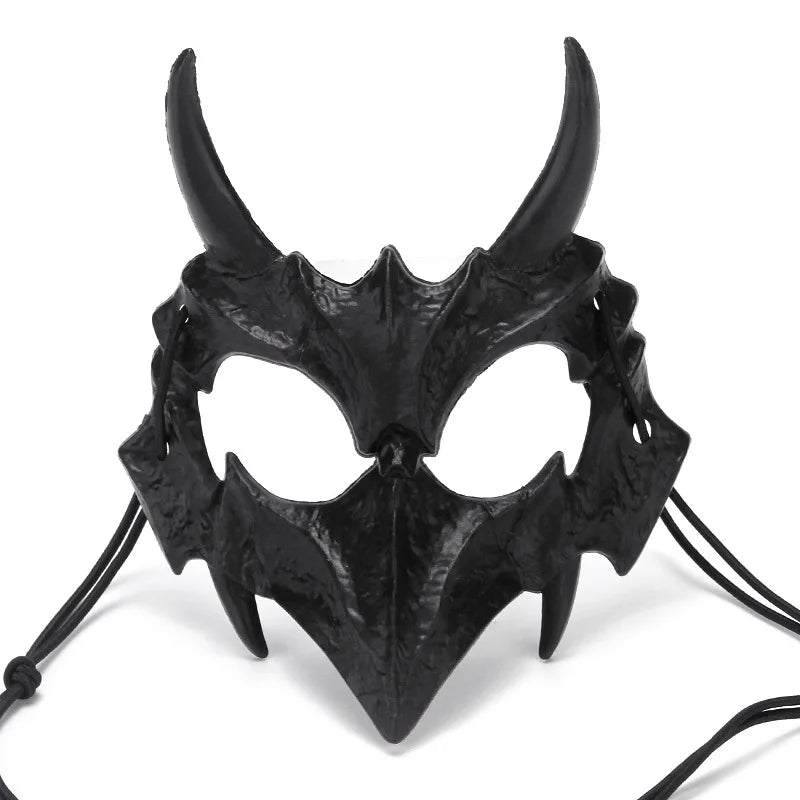Mystical mask, half-face mask, because the dragon god, the fierce tiger, the night, the fork, the tengu man, Kiuby skull fangs, wolf mask, performance skull masks