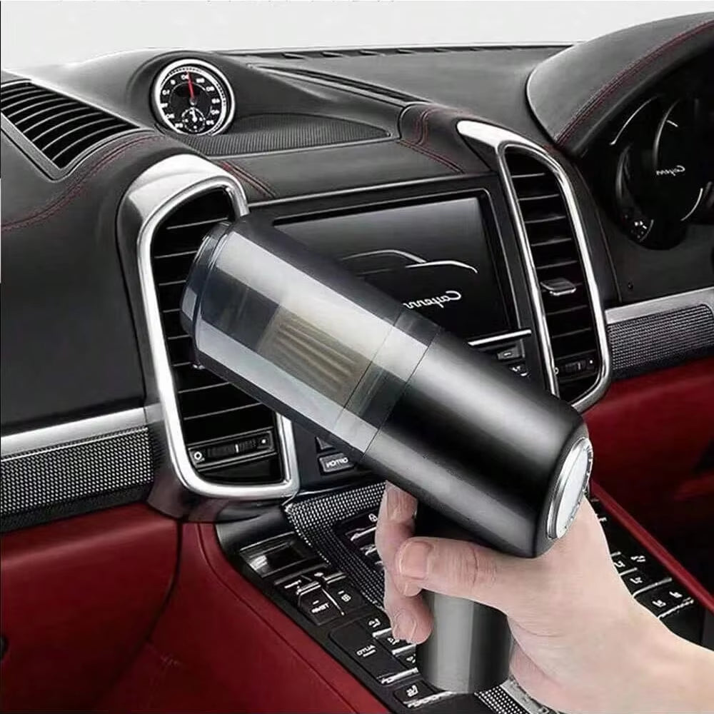 Car Vacuum Cleaner, Wireless Charging, Dual-Purpose Suction and Blowing, Small Mini Handheld, High Power for Car Interior