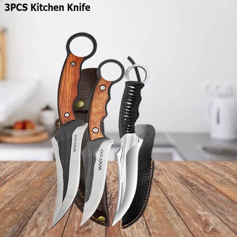WXCOO brand multipurpose handmade knife set for professional chefs