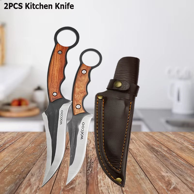 WXCOO brand multipurpose handmade knife set for professional chefs