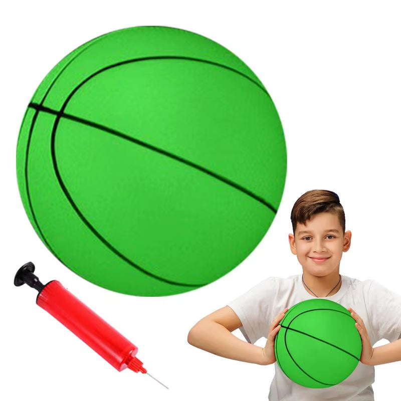 Basketball, luminescent with night light, made of wear-resistant PVC, luminous with night light