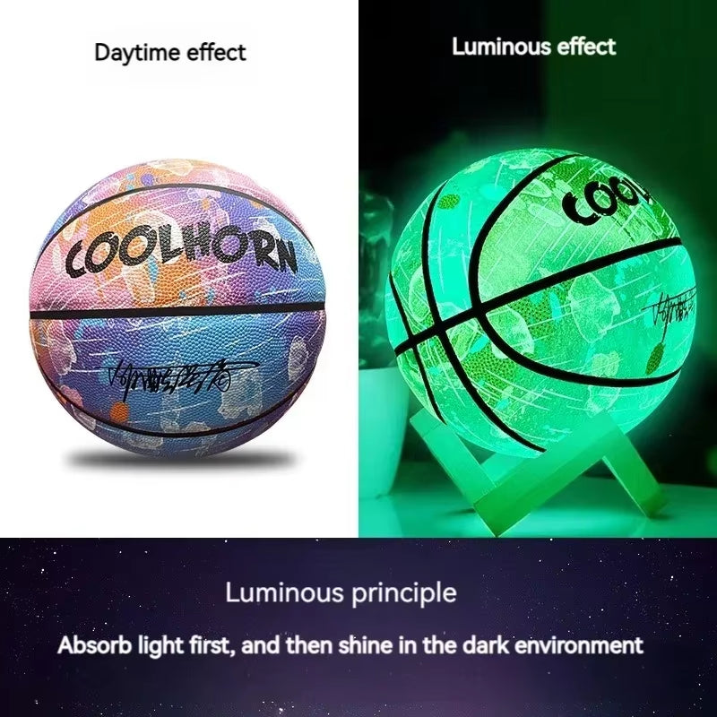 Luminescent Basketball, 7 inch size for children and adults
