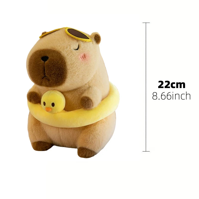 23cm soft, fluffy, and kawaii capybara plush, perfect for giving as a gift for Christmas, Thanksgiving, and Children's Day.